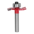 thumbnail image 3 of Straight Edge Slotting Cutter, Slot Cutter Router Bit Depth Tungsten Steel Alloy Straight Edge Slotting Cutter 14 Inch Shank Woodworking, Straight, 3 of 7
