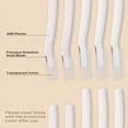 thumbnail image 4 of EXLEAF 2026 New Razor for Women Face,12 Pcs Microblade Eyebrow Razors,Multipurpose Dermaplaning Tool for Face,Peach Fuzz Removal,Face Shavers for Women and Men, 4 of 7