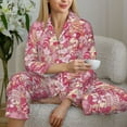 thumbnail image 6 of Balery Sweet Pattern Pajama Sets for Women Long Sleeve 2 Piece Sleepwear Loungewear Sets Soft PJ's with Pockets Long Sleeve Comfy Pj Sets-Large, 6 of 7