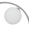 thumbnail image 5 of DecMode 18" Circular Silver Table Lamp with White Glass Shade, 5 of 8