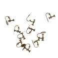 thumbnail image 3 of 10pcs sin clip de tornillo de perforación en el pendiente del perno prisionero en blanco Base Pad DIY Bronce Sunnimix Resultados de la joyería del pendiente del clip, 3 of 8