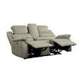 thumbnail image 6 of Lexicon Shola Microfiber 2-Piece Upholstered Power Reclining Sofa Set in Gray, 6 of 14