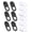 6Pack black+ 6Pack white, variant on Laptop Camera Cover Slide, [12 Pack] Ultra-Thin Webcam Cover Compatible with MacBook,Laptop,PC,Computer,iMac,iPad, iPhone Cell Phone etc. 0.027in Thick Sliding Cover Web Blocker Black