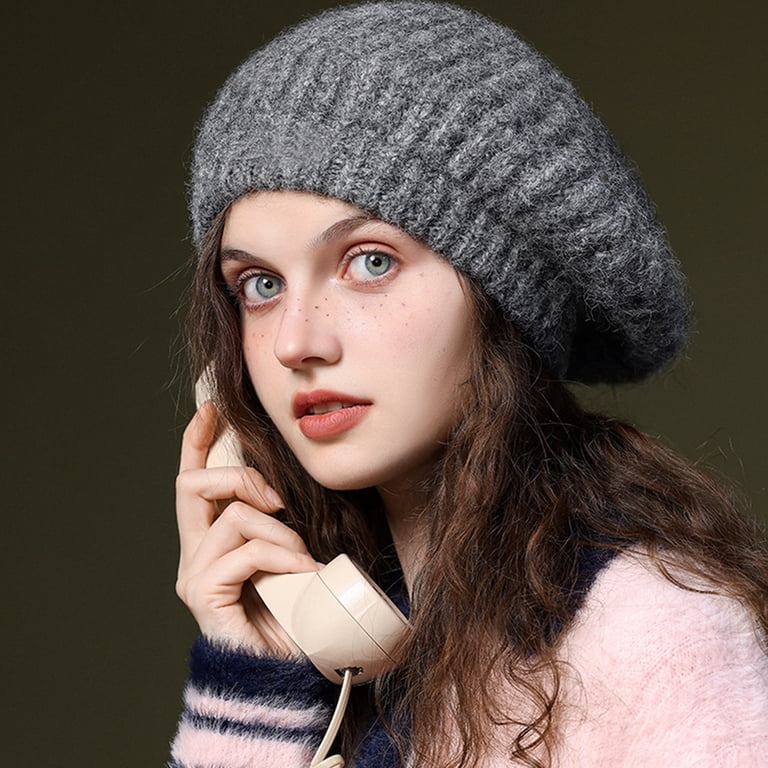 Beret Hat for Women, French Style Beanie Winter Fashion Warm  display picture 3