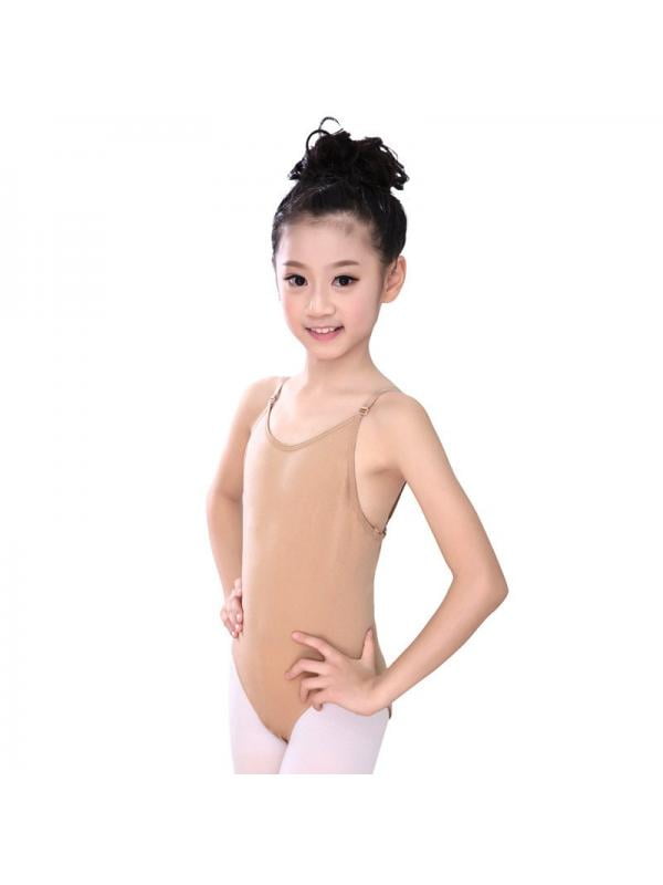 Kid Girl Gymnastic Dance Leotard Bodysuit Ballet Training Dress Clothes 6-14Y 