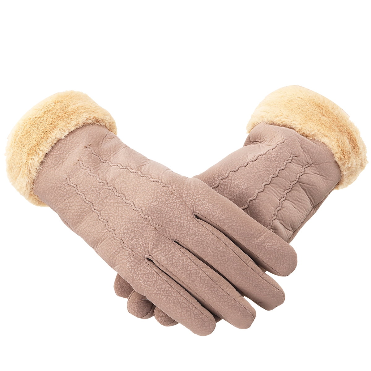 Women Gloves Velvet Keep Warm Heat Touch Screen Windproof Winter Wool