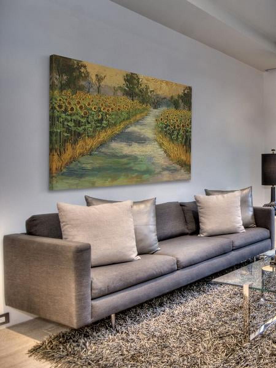 "Sunflower Views" Painting Print on Wrapped Canvas