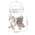 thumbnail image 2 of INSPIRE CHIC Women's Plaid Bow Ties Elastic Band Pretied Bowties for Casual Red Beige One Size, 2 of 6