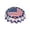 A, variant on erdimoy 60" Round Patriotic Tablecloth, Waterproof "Freedom" Floral & American Flag Print 4th of July Table Cover