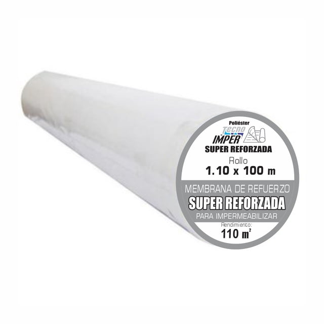 Malla Membrana TECNOIMPER para Impermeabilizar super REFORZADA Rollo 100 mts MSR110-1001