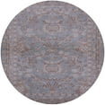 thumbnail image 1 of Ahgly Company Indoor Round Mid-Century Modern Mauve Taupe Purple Oriental Area Rugs, 7' Round, 1 of 6