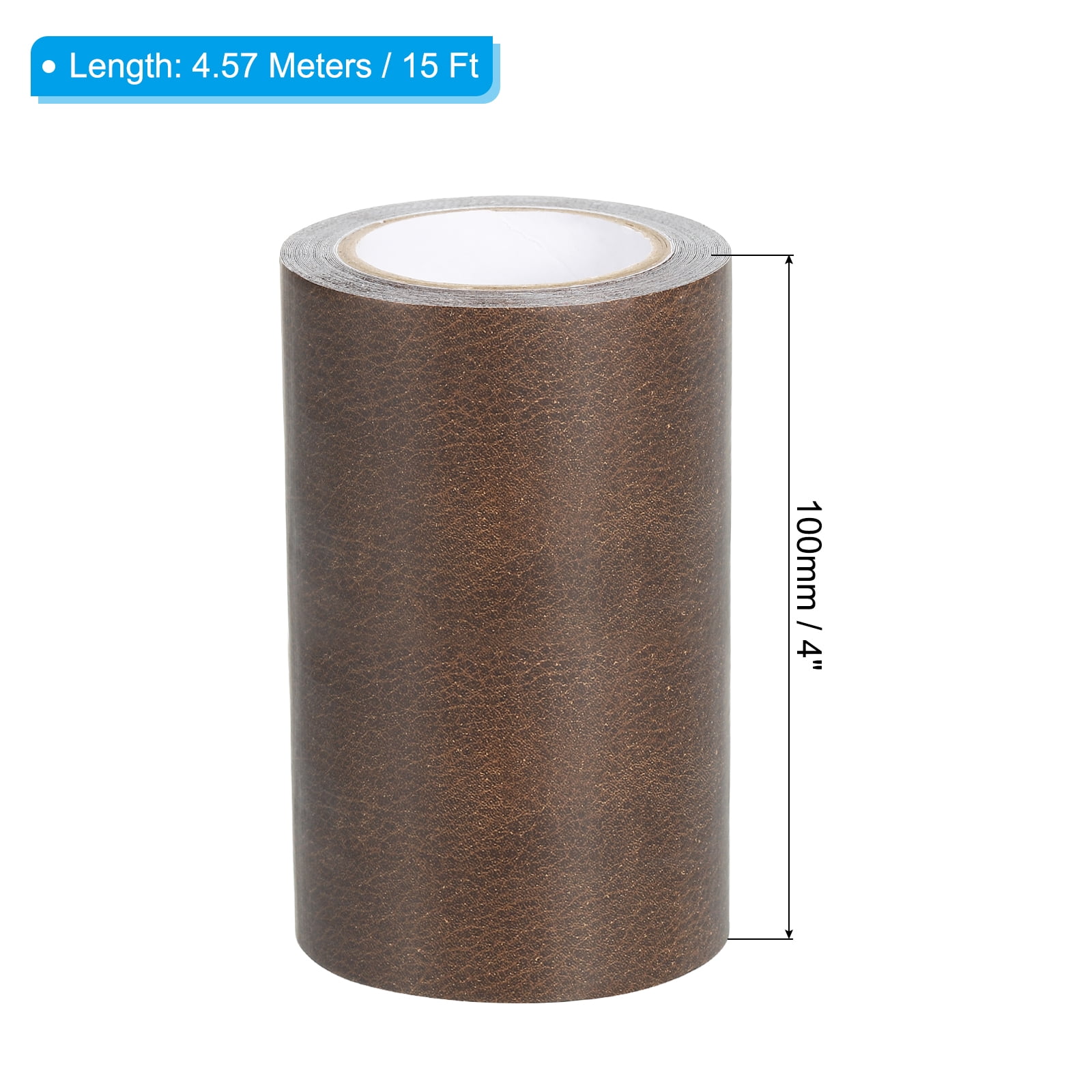 Unique Bargains Leather Repair Tape Self Adhesive Realistic Leather Patch Brown