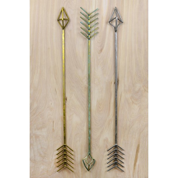 3 Large Metal Arrow Wall Decor