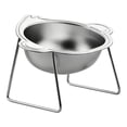 thumbnail image 2 of Elevated Stainless Steel Dog Bowl with Stand, Raised Pet Food and Water Bowl, Non- Feeder for Small to Medium Dogs, 2 of 6