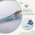 thumbnail image 3 of Vccoem Queen Waterproof Mattress Protector, Quilted Breathable Noiseless Mattress Pad, Deep Pocket Fits up to 21”, White, 3 of 9