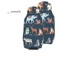 thumbnail image 4 of LAKIMCT Dark Animals Collection Car Seat Covers Vehicle Front Seat Covers Universal Fit Seat Protector, 4 of 9