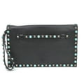 thumbnail image 1 of Pre-Owned Valentino Garavani clutch bag in black leather for women, h31655a, 1 of 5