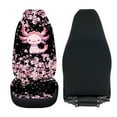 thumbnail image 5 of Jeiento Axolotl Front Seat Covers for Bucket Seats,Cherry Blossoms Auto Seat Covers Soft Breathable Car High Back Bucket Seat Covers Protector Universal for Cars SUV,Trucks, 2 Pcs Car Accessory, 5 of 7