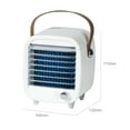thumbnail image 3 of Ventilador portátil con hielo WT-FC01 - Enfría rápido con bandeja de hielo, velocidad ajustable y diseño compacto para casa/oficina/exteriores. Incluye cable USB y 2 bandejas., 3 of 6
