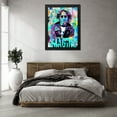 thumbnail image 3 of Stephen Chambers 25x32 Black Modern Wood Framed Wall Art Titled - John Lennon Imagine, 3 of 6