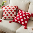 thumbnail image 1 of Xihbxyly Fundas de Almohada con Forma de Corazón, Lino Suave, Cierre de Cremallera Invisible, Elegante Decoración para Sofá, Regalo de San Valentín, 45 X 45 Cm, Tela Duradera y Transpirable., 1 of 6
