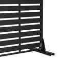 thumbnail image 3 of MAYEERTY 72"x47" Outdoor Privacy Screen with Stand Adrian Metal Balcony Decorative Screen,Black, 3 of 7
