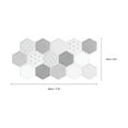 thumbnail image 5 of Walplus Peel and Stick Backsplash Honey Hexa Grey 3D Tile Decals 60 Sheets 12" x 6", 5 of 9