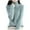 F200-Mint Green, variant on FYDUU Women's Sweaters Casual Autumn Turtleneck Sweater Ladies Loose Casual Long Sleeve Thick Knitted Sweater Bottom Shirts Trendy Polo Sweater