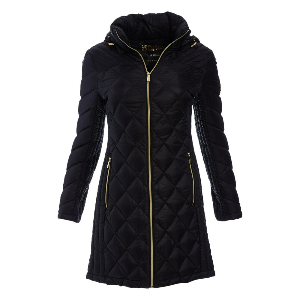Michael Kors Black Michael Kors Jackets For Women Quilted Puffer Down