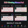 thumbnail image 5 of RGB Gaming Mouse Pad 15W Wireless Charging Large Waterproof Desk Mat 13 Light Modes Mousepad 35.4x15.7 Vertical Stripes of Hearts, 5 of 6