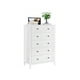 thumbnail image 1 of |3582|moderno almacenamiento solution: 5-cajón de altura cómoda con deep cajones & nickel round handles - perfect para dormitorio, sala de estar & hallway|, 1 of 8