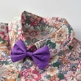 thumbnail image 4 of Edvintorg 6M-6Y Boys Summer Sets Clothing Boys Short Sleeve Top&Strap Shorts Suit Outfit for Baby Toldders Floral Printing Shirts Shorts Photography Performance Set, 4 of 7