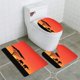 thumbnail image 1 of ABPHQTO Atardecer de siluetas de elefantes Juego de alfombras de baño de 3 piezas Alfombra de baño Alfombra de contorno y tapa de inodoro, 1 of 2