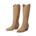 thumbnail image 6 of DREAM PAIRS Women's Knee High Cowboy Boots Classic Embroidered Western Boots with Pointed Toe Flexible Non-Slip Chunky Heel Boots, 6 of 6
