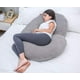 thumbnail image 5 of Almohada de Embarazo Midle One Gris Oscuro Forma de C para Maternidad y Mujeres Embarazadas, 5 of 6
