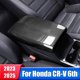 thumbnail image 2 of Cubierta protectora para Reposabrazos de coche, accesorios de fibra de carbono ABS híbrido, embellecedor para Honda CRV 6th Gen 2023 2024 2025 CR-V, 2 of 5