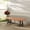 1 Piece, variant on MF Studio Outdoor Patio Acacia Wood Bench 63.0" L x 14.4" W x 17.9" H, Oil Finished Backless Wooden Garden Park Bench for Patio Porch, Modern Slim Outdoor Dining Furniture, Teak Color