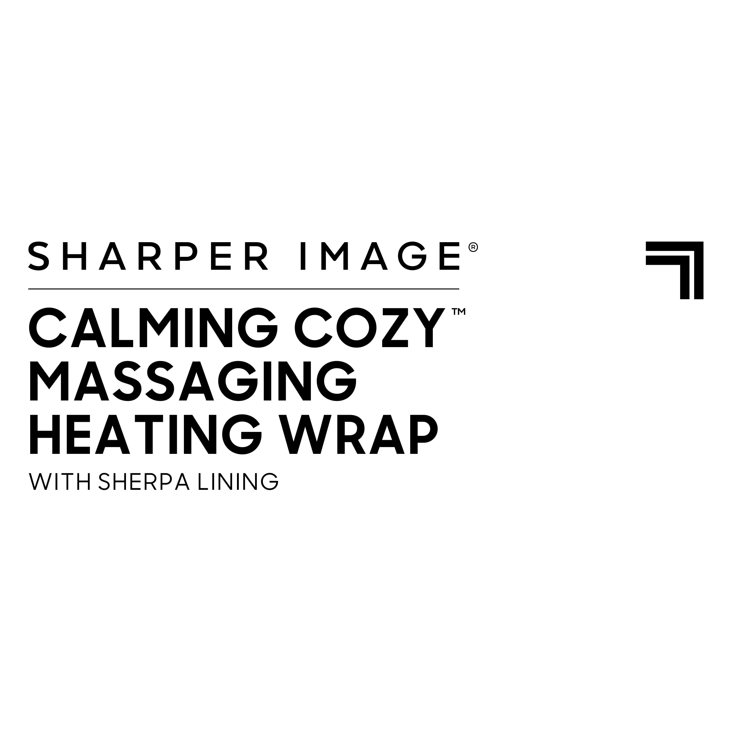 Sharper Image Heating Wrap, Massaging, Calming Cozy