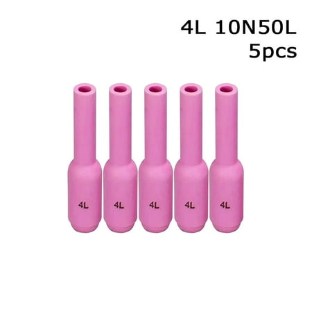 

5pcs Accessories Welder Accessory Protection Nozzle Nozzle Shield Cup WP17/18/26 TIG Welding Torch Extended Ceramic Nozzle Porcelain Mouth 4L 10N50L 5PCS