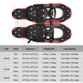 thumbnail image 3 of Tignapoo Yellow 25-Inch Aluminum Snowshoes with Adjustable Bindings and Tote Bag for Winter Hiking, 3 of 6