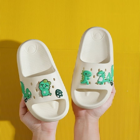 

Njoeus Children s Slippers Boys And Girls Baby Cute Soft Bottom Slippers Bathroom Non-slip Sandals Clearance
