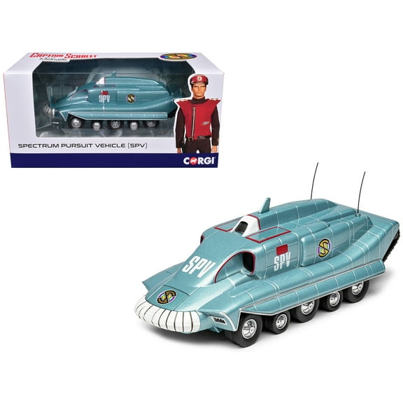 Spectrum Pursuit Vehicle (SPV) Blue Metallic "Captain Scarlet and the Mysterons" (1967-1968) TV Series Diecast Model by Corgi