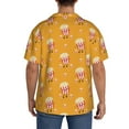 thumbnail image 3 of Sikiie Cute Popcorn Men's Wrinkle Free Untucked Cuban Shirt Business Casual Button Down Shirts Short Sleeve Shirt3X-Large, 3 of 5