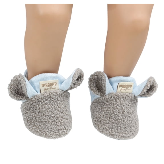 Zwiiyzr Unisex Baby First Walking Shoes 0-18 Months Soft Cotton Slippers Non-Slip Sole Crawling Shoes