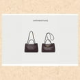 thumbnail image 3 of CAILDANL Woven Leather Handbag, Bucket Style Tote with Gold Lock Design, Top Handle Shoulder Bag for Women, Clutch Bag, 3 of 9