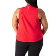 thumbnail image 2 of Rainbeau Curves Women's Plus Muscle Sleeveless Tank Top, Red, 2 of 2