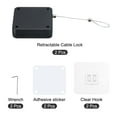 thumbnail image 3 of Punch Free Automatic Sensor Door Closer 39.4" Retractable Cable Lock for Home, Office Doors 1200g 2Set Black, 3 of 6