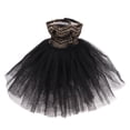 thumbnail image 1 of Vestido Hecho a Mano Zulema para Muñeca Princesa Negro, 1 of 8