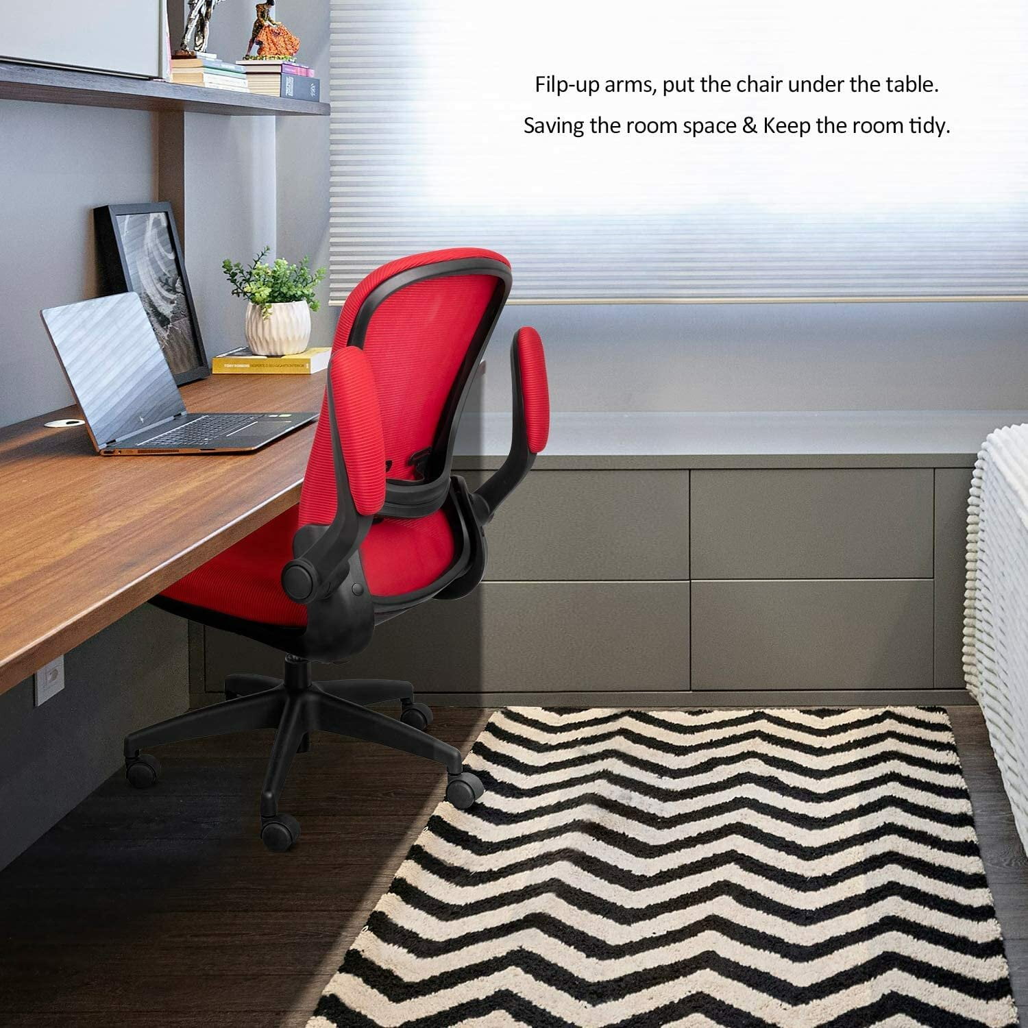 Alman Ergonomic Task Chair 24 Flip up armrests can save the