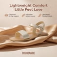 thumbnail image 4 of Cushionaire Clara Casual Flat Girls Sandals, Adjustable Buckle Ankle Strap with Lightweight Cushioned Comfort Kids Sandals, 4 of 22